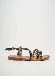 Sandale/pantofi decupați chiquet toc plat până la 3 cm negru LES TROPEZIENNES PAR M.BELARBI femme