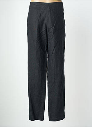 Pantalon drept închidere cu fermoar sub clapetă cu nasturi negru QUATTRO femeie