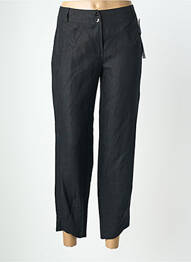 Pantalon 7/8 închidere cu fermoar sub clapetă cu nasturi negru QUATTRO femme