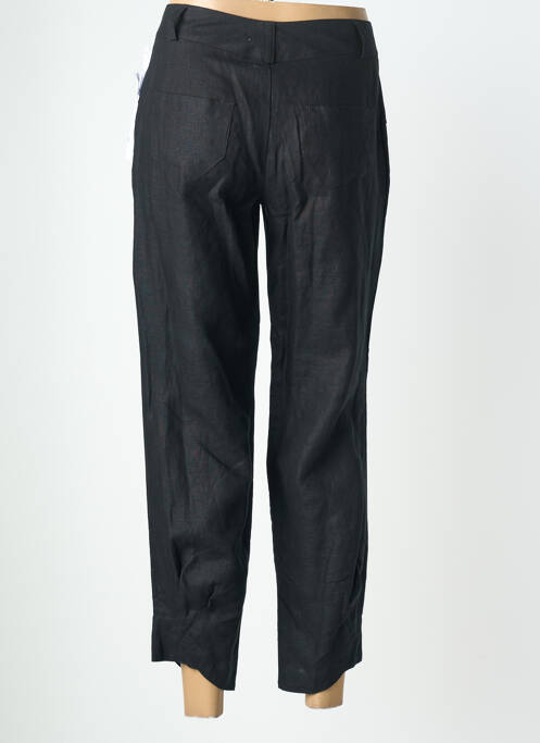 Pantalon 7/8 închidere cu fermoar sub clapetă cu nasturi negru QUATTRO femme