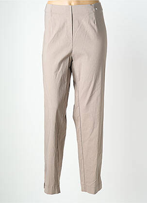 Pantalon slim talie elastică mărime normală maro QUATTRO femeie