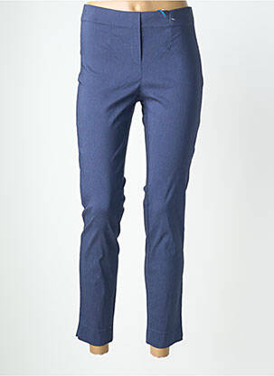 Pantalon slim talie elastică mărime normală albastru QUATTRO femeie