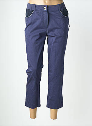 Pantalon 7/8 elasticitate mărime normală albastru QUATTRO femeie