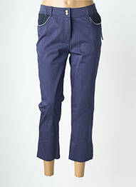 Pantalon 7/8 elasticitate mărime normală albastru QUATTRO femme