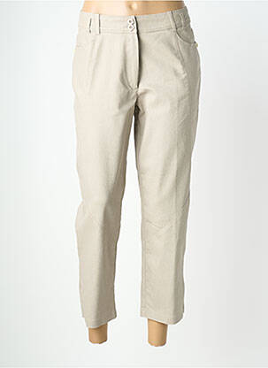 Pantalon 7/8 elasticitate mărime normală bej QUATTRO femeie