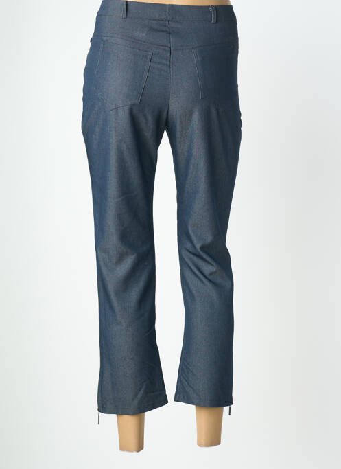 Pantalon 7/8 închidere cu fermoar sub clapetă cu nasturi mărime normală albastru QUATTRO femme