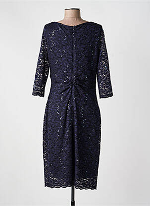 Rochie midi mâneci 3/4 mâneci 3/4 albastru VERA MONT femeie
