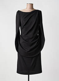 Rochie midi mâneci lungi mâneci lungi negru VERA MONT femme