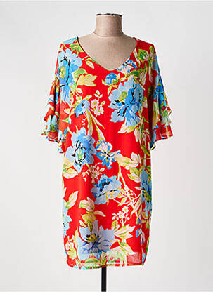 Rochie scurtă croială fluidă mâneci scurte roșu ARTIGLI femeie
