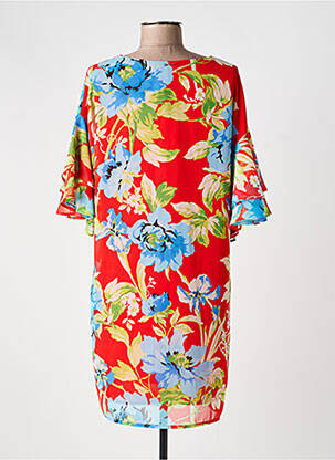 Rochie scurtă croială fluidă mâneci scurte roșu ARTIGLI femeie