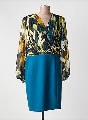 Rochie scurtă mâneci lungi mâneci lungi verde GREGORY PAT femeie