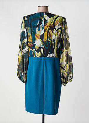 Rochie scurtă mâneci lungi mâneci lungi verde GREGORY PAT femeie