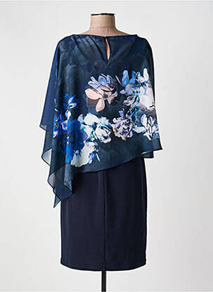 Rochie midi imprimeu floral mâneci 3/4 albastru VERA MONT femeie