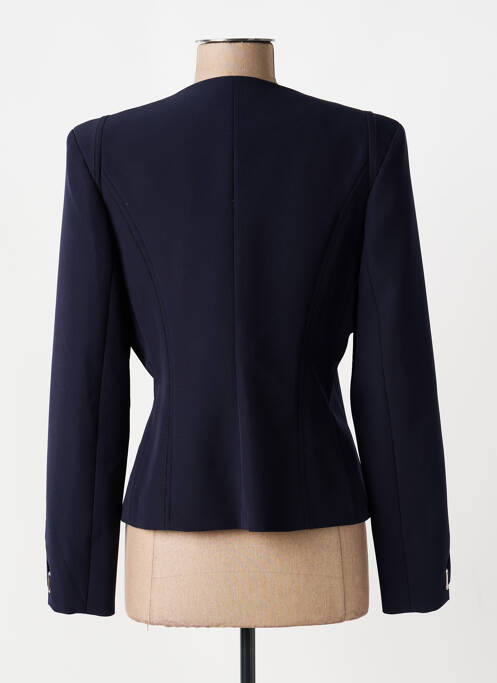Jachete elegante guler rotund albastru EVA KAYAN femme
