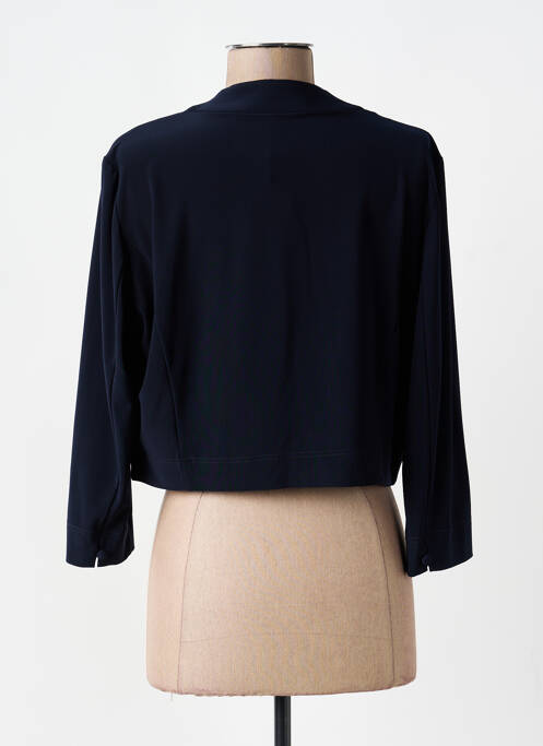 Bolero efect material satinat albastru VERA MONT femme