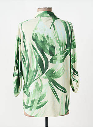 Cămașă croială fluidă mâneci 3/4 verde K-DESIGN femeie