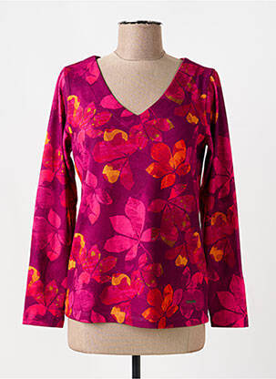 Tricou mâneci lungi mâneci lungi violet AGATHE & LOUISE femeie