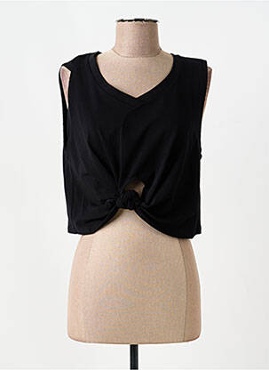 Top țesătură jersey fără mâneci negru LOLITAS&L femeie