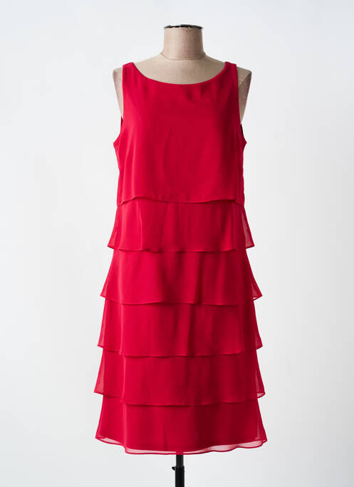 Rochie midi croială fluidă fără mâneci roșu VERA MONT femme