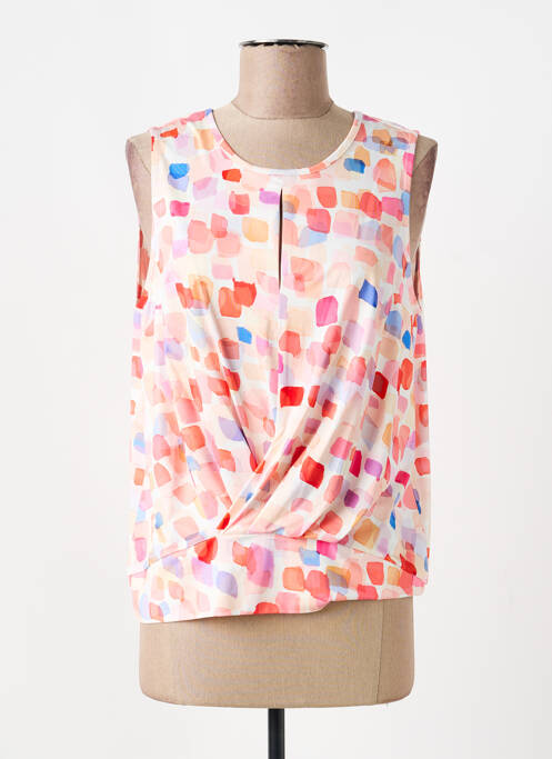 Top țesătură jersey fără mâneci bej K-DESIGN femme