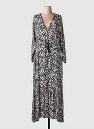 Rochie lungă mâneci lungi mâneci lungi negru LA FEE MARABOUTEE femeie