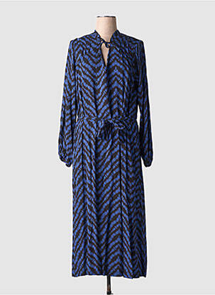 Rochie lungă mâneci lungi mâneci lungi albastru LA FEE MARABOUTEE femeie
