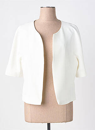 Jachete casual guler rotund alb ESTEL COLLECTION femeie