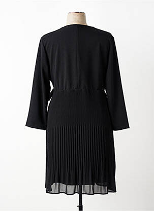 Rochie midi mâneci lungi mâneci lungi negru SIGNE NATURE femeie