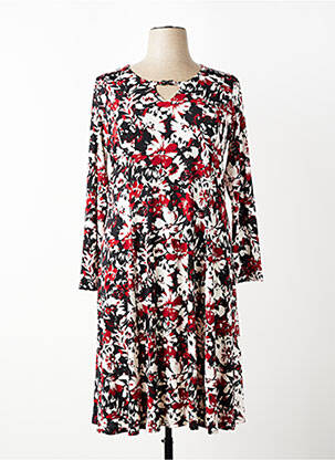 Rochie midi croială fluidă mâneci lungi roșu FRANCE RIVOIRE femme