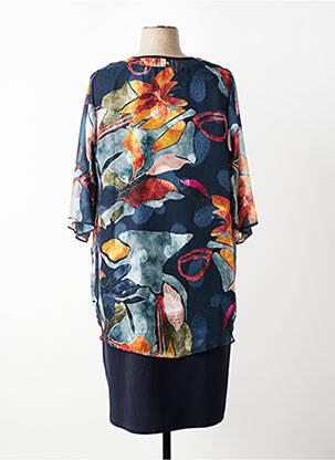 Rochie midi mâneci 3/4 mâneci 3/4 albastru GREGORY PAT femeie