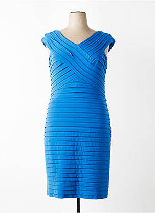 Rochie midi mâneci scurte mâneci scurte albastru VERA MONT femeie