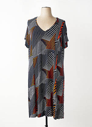 Rochie midi mâneci scurte mâneci scurte negru FRANCE RIVOIRE femeie