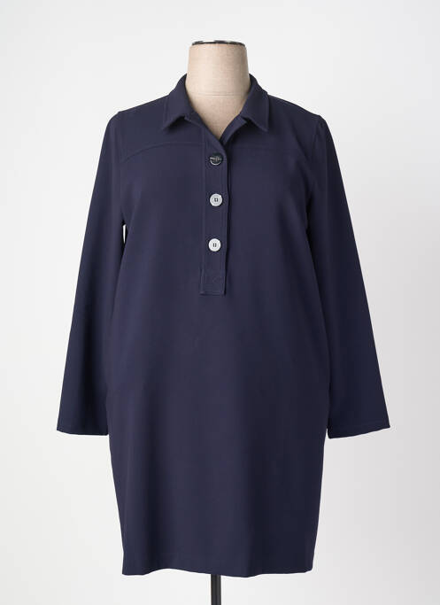 Rochie midi mâneci lungi mâneci lungi albastru LA FEE MARABOUTEE femme