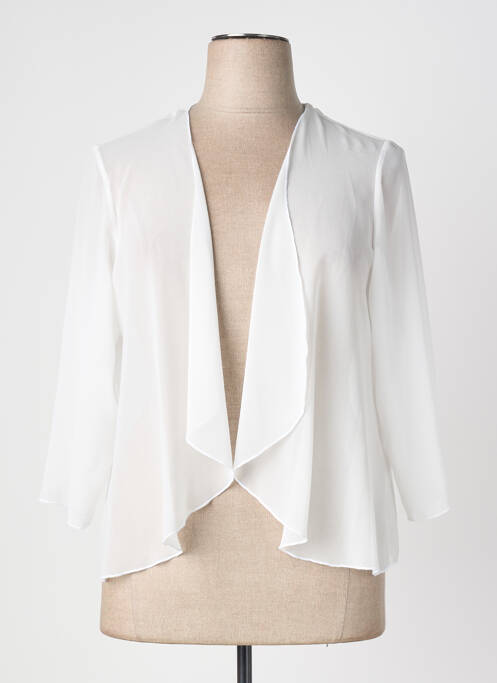 Vestă cu mâneci lungi mâneci 3/4 alb FRANCE RIVOIRE femme
