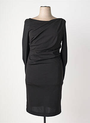 Rochie midi mâneci lungi mâneci lungi negru VERA MONT femeie