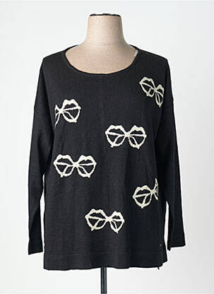Pulover elasticitate mâneci lungi negru AGATHE & LOUISE femeie