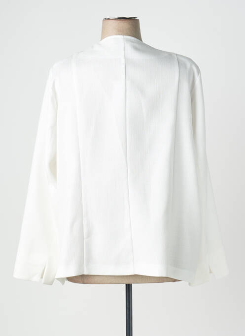 Jachete elegante guler în v alb FRANCE RIVOIRE femme
