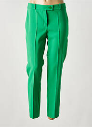 Pantalon 7/8 talie cu cleme mărime normală verde HIPPOCAMPE femme