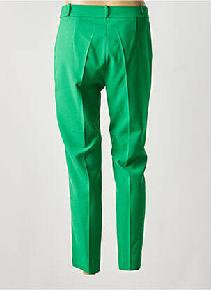Pantalon 7/8 talie cu cleme mărime normală verde HIPPOCAMPE femme
