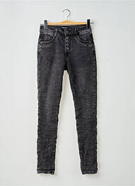 Blugi cu croială slim elasticitate talie înaltă negru TOXIK3 femme