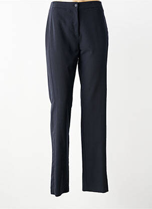Pantalon drept închidere cu fermoar sub clapetă cu nasturi negru QUATTRO femeie
