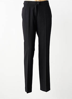 Pantalon drept închidere cu fermoar sub clapetă cu nasturi negru QUATTRO femeie