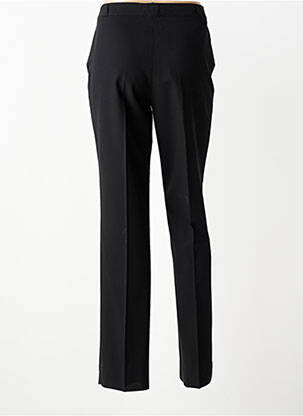 Pantalon drept închidere cu fermoar sub clapetă cu nasturi negru QUATTRO femeie