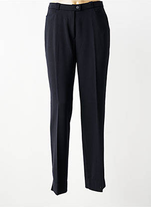 Pantalon drept închidere cu fermoar sub clapetă cu nasturi negru QUATTRO femeie