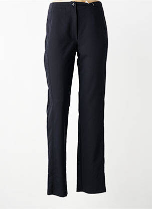Pantalon drept închidere cu fermoar sub clapetă cu nasturi negru QUATTRO femeie