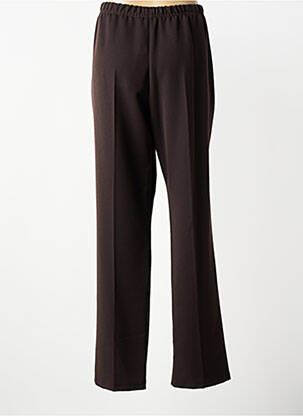 Pantalon drept talie elastică maro QUATTRO femeie