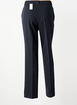 Pantalon drept închidere cu fermoar sub clapetă cu nasturi albastru QUATTRO femeie