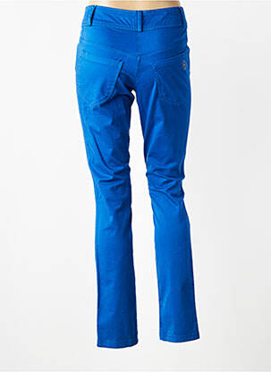 Pantalon slim buzunare albastru QUATTRO femeie