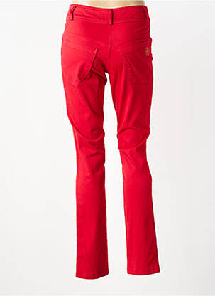 Pantalon slim buzunare roșu QUATTRO femeie