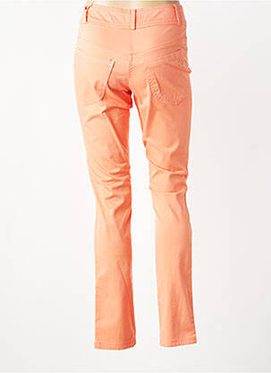 Pantalon slim buzunare portocalie QUATTRO femeie